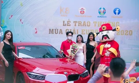 Lễ trao giải “Euro cup 2020 – bùng cháy cùng k8vn”