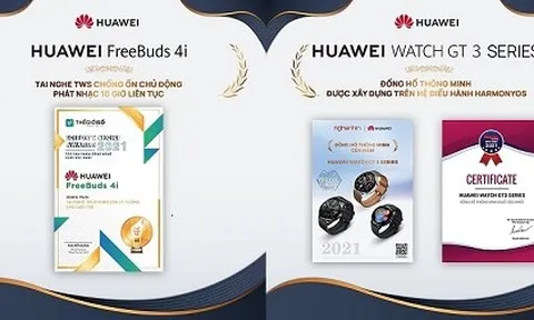 Huawei “gom” nhiều giải thưởng lớn trong năm 2021
