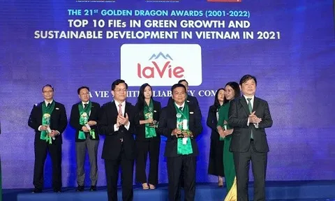 La Vie là hãng nước uống duy nhất vào Top 10 Doanh nghiệp FDI phát triển bền vững
