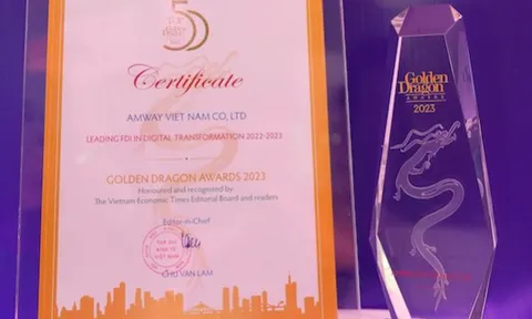 Amway Việt Nam được vinh danh là doanh nghiệp FDI tiên phong trong lĩnh vực chuyển đổi số tại Việt Nam