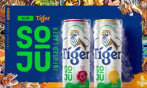 Tiger Beer ra mắt Tiger Soju Infused Lager hoàn toàn mới, hương vị sảng khoái độc đáo và trải nghiệm uống mới lạ