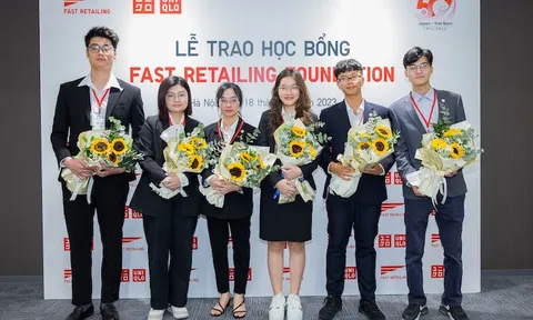QUỸ FAST RETAILING TRAO TẶNG 6 SUẤT HỌC BỔNG BẬC CỬ NHÂN CHO DU HỌC SINH VIỆT NAM