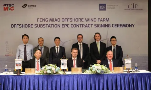 Nhà thầu Việt Nam (Liên danh PTSC M&C và Semco Maritime) cung cấp trạm biến áp ngoài khơi cho dự án điện gió ngoài khơi Fengmiao tại Đài Loan
