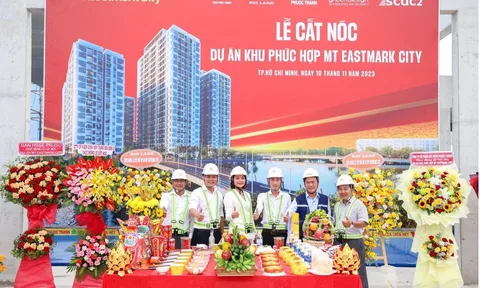 Tiến độ thần tốc, MT Eastmark City chính thức cất nóc vượt tiến độ 2 tháng