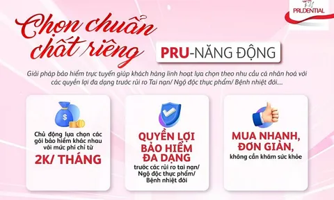 Prudential Việt Nam lần đầu ra mắt mô hình "Shop bảo hiểm đồng giá" với mức phí chỉ từ 2.000 đồng/tháng