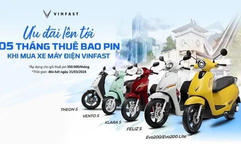 VINFAST ƯU ĐÃI HẤP DẪN CHO KHÁCH HÀNG MUA XE MÁY ĐIỆN TRONG THÁNG 3