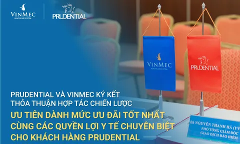 Prudential và Vinmec ký kết hợp tác chiến lược, mang lại giải pháp y tế tốt hơn cho khách hàng