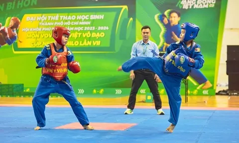 Gần 1.500 VĐV môn Vovinam tranh tài tại Hội khỏe Phù Đổng năm học 2023 - 2024