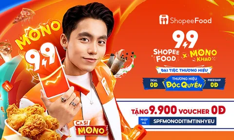 ShopeeFood “mách kế” cho fan của Mono cách đi tìm tình yêu thành công với “Đại tiệc siêu deal”