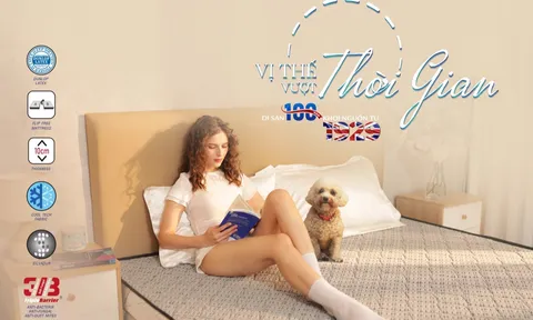 Dunlopillo ra mắt dòng nệm cao su nhập khẩu Herit 10 với công nghệ "Dunlop Process" theo tiêu chuẩn châu Âu