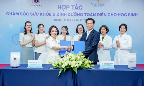 Vinschool và Vinmec ký thỏa thuận hợp tác toàn diện, nâng chuẩn chăm sóc sức khỏe mầm non cho hơn 15.000 học sinh