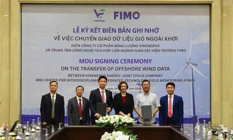 VINENERGO VÀ FIMO KÝ KẾT HỢP TÁC CHUYỂN GIAO DỮ LIỆU ĐO GIÓ ĐẦU TIÊN Ở VIỆT NAM