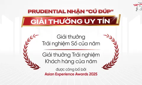 Prudential nhận “cú đúp” tại Asian Experience Awards 2025