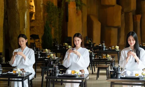 Phương Linh, Mỹ Anh cùng các người đẹp gây bất ngờ tại diễn đàn cà phê quốc tế