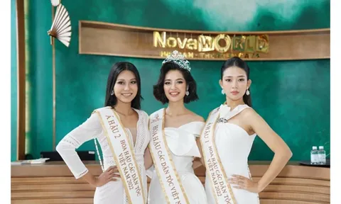 NovaWorld Ho Tram có sức hút đặc biệt với top 3 Hoa hậu các dân tộc