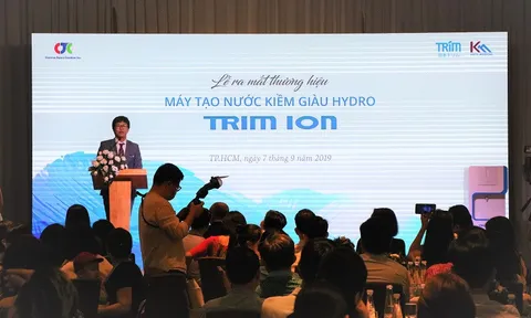 Chính thức ra mắt máy tạo nước Ion kiềm giàu Hydro thương hiệu Trim Ion tại TP. HCM