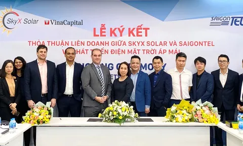 SkyX Solar của VinaCapital bắt tay SAIGONTEL phát triển hơn 50MW điện mặt trời áp mái