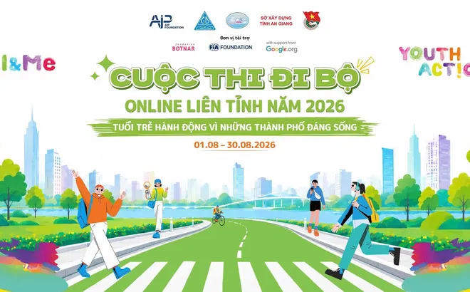 Tuổi trẻ hành động vì những thành phố đáng sống: Phát động Cuộc thi đi bộ online liên tỉnh tại khu vực Đồng bằng sông Cửu Long năm 2026